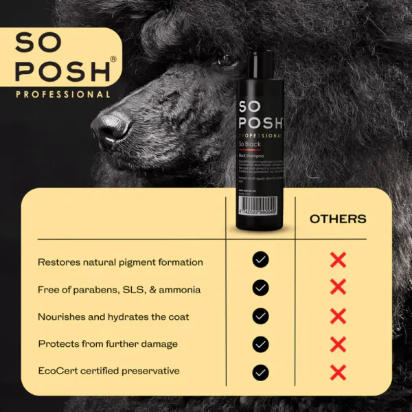 SoPosh So Black 250 ml. Shampoo for black coats