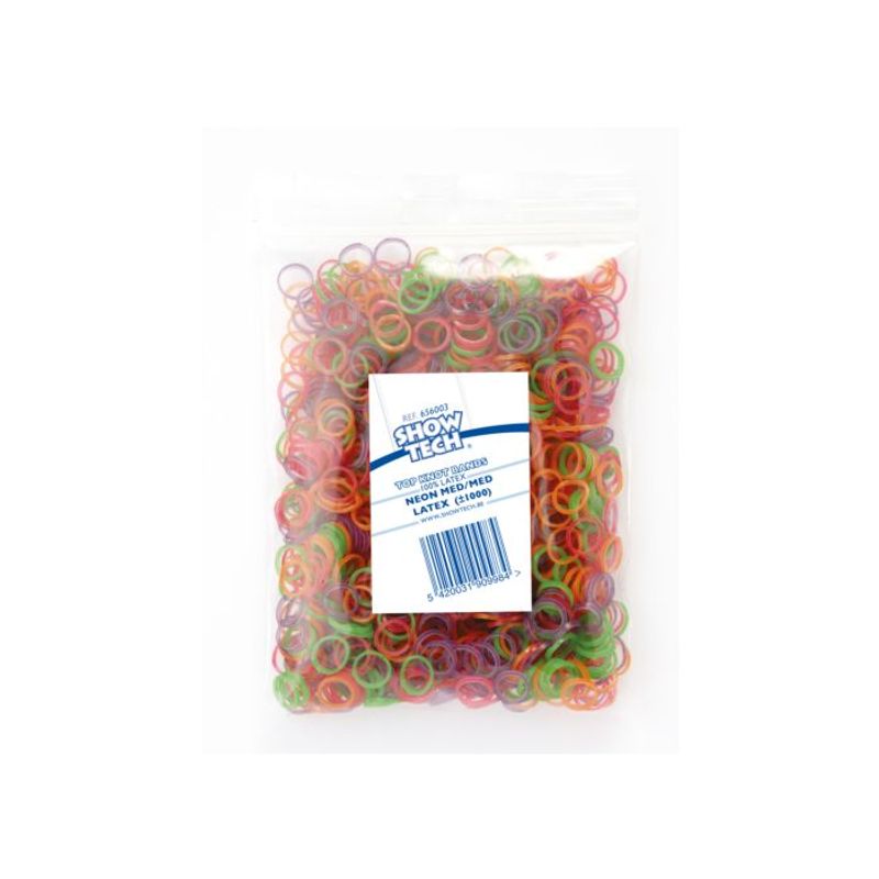 Show Tech Latex Bands , flere farger Medium-Medium - 1000 pcs To