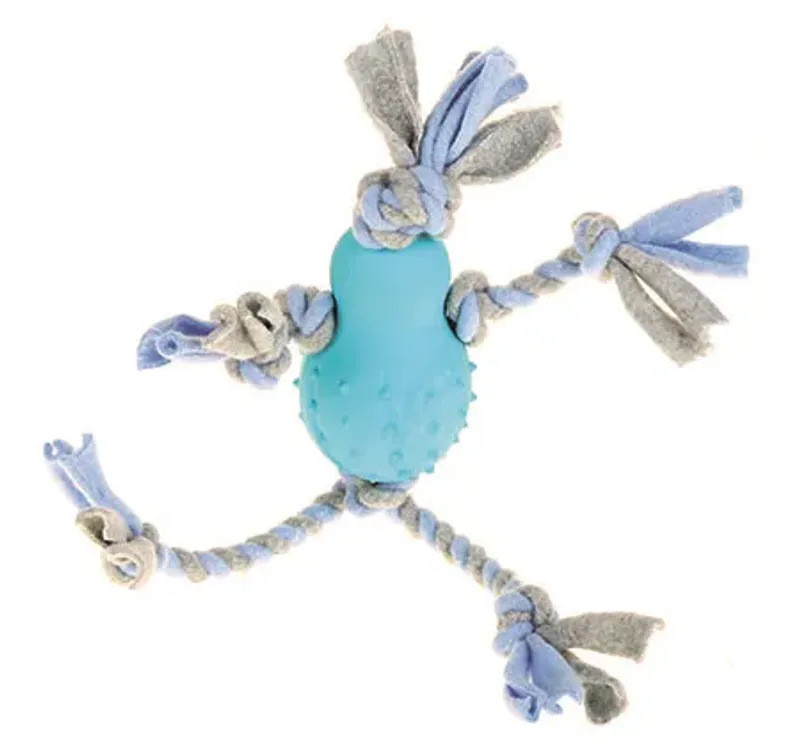 KW Hvalpeleke fleece figur blå 35x10x7 CM